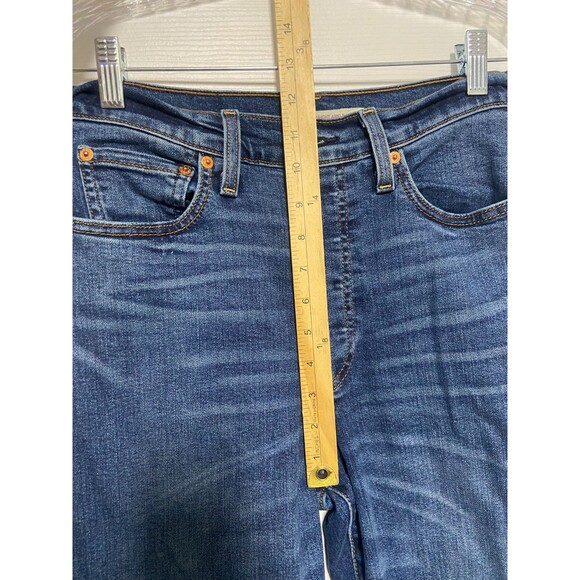 Levi's Jeans Women's 27 On My Honor Blue Denim Ribcage Straight Ankle Button Fly - Picture 14 of 16